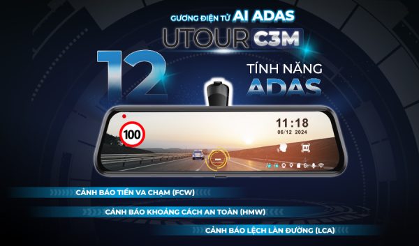 Gương Điện Tử AI ADAS UTOUR C3M Cho VF3 - Ảnh 2
