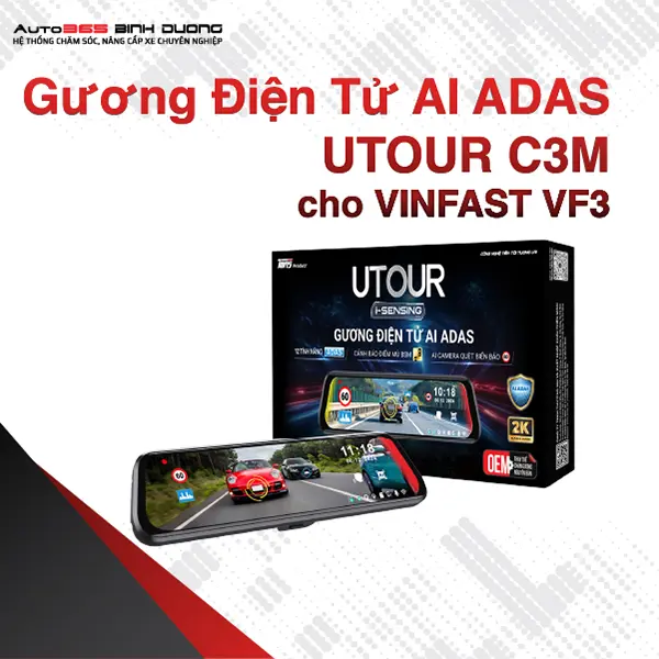 Gương Điện Tử AI ADAS UTOUR C3M Cho VF3